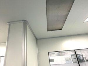 cleanroom coving on ceiling