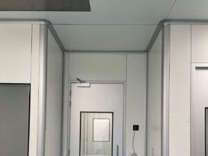 cleanroom coving near door