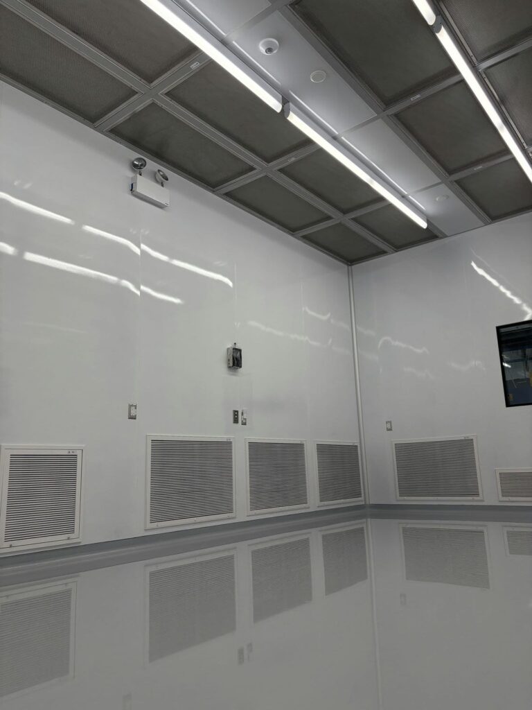 cleanroom filters on walls