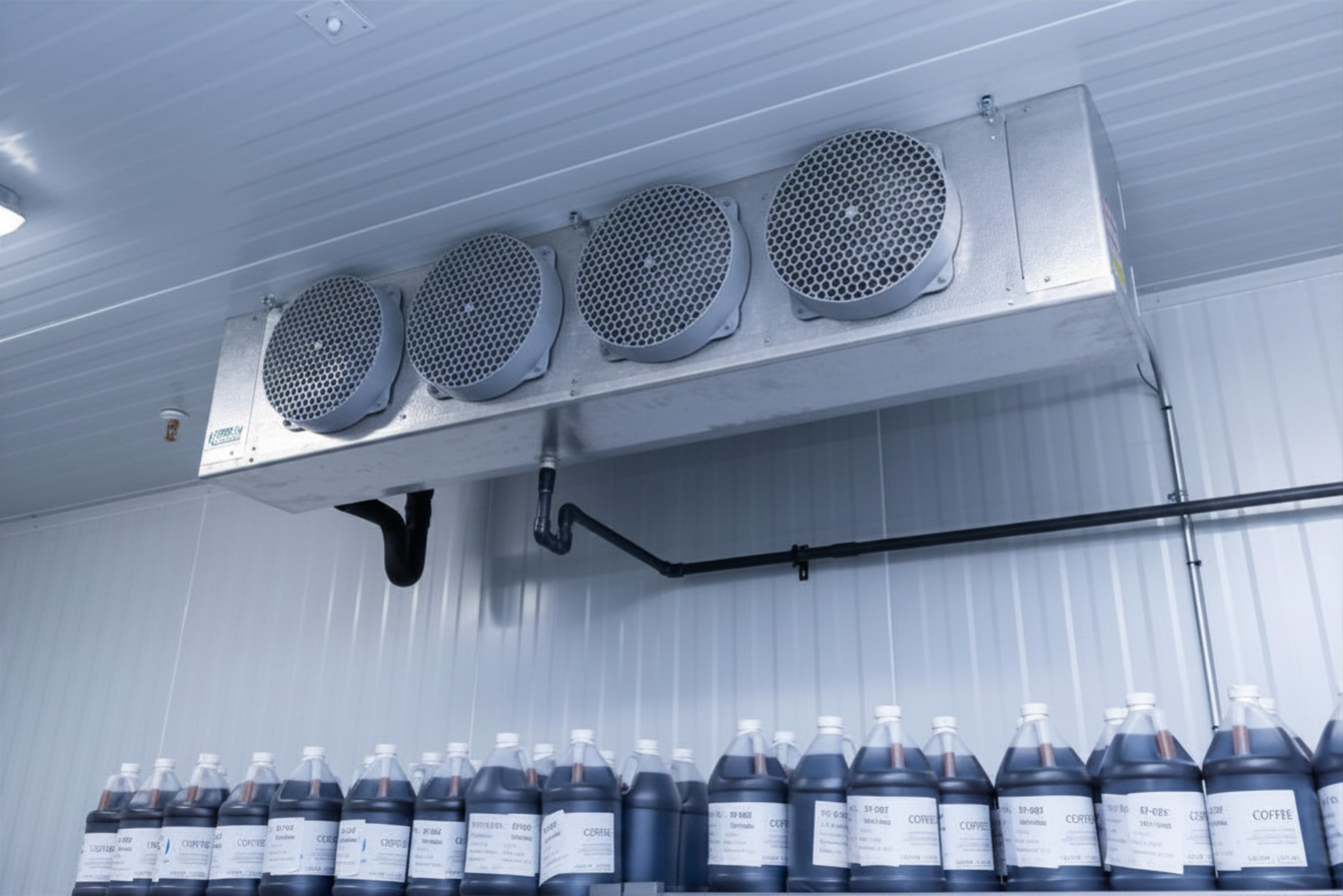 ACH Engineering walk-in cooler room engineered for pharmaceutical and biotech storage