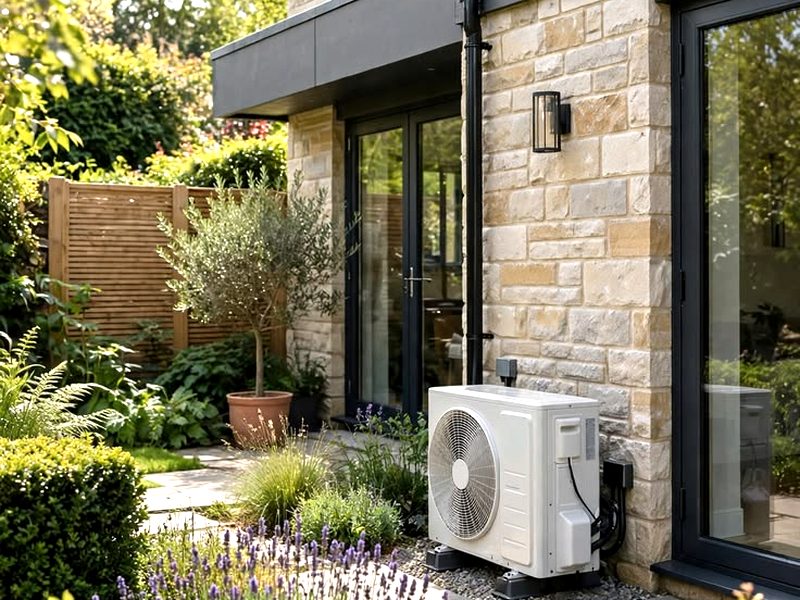Cold climate heat pump outside an Ontario home