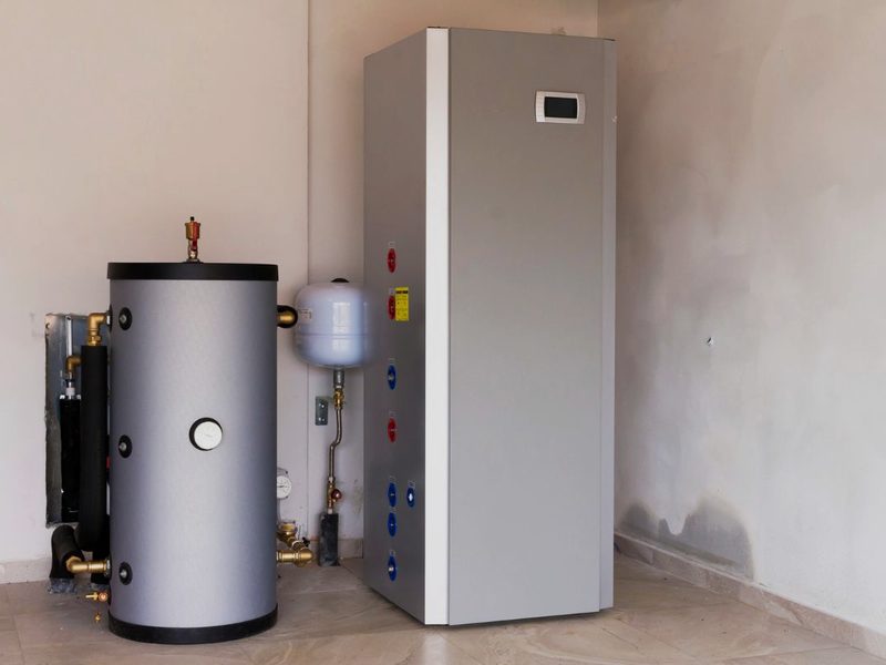 Heat pump water heater in a basement